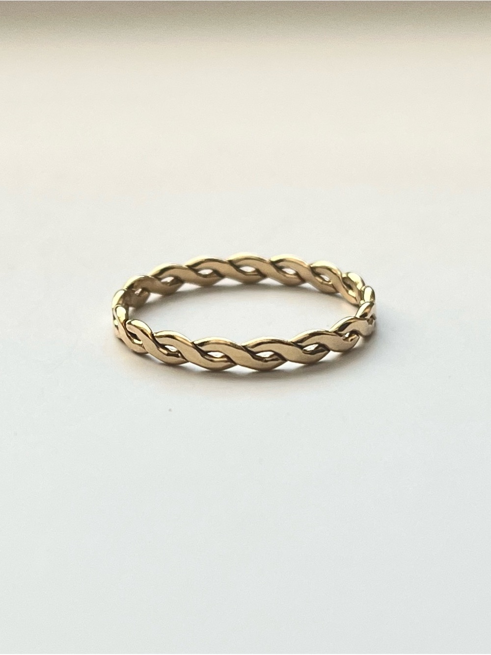 14K Gold Filled Twisted Rope Band Ring Jewelry Rings